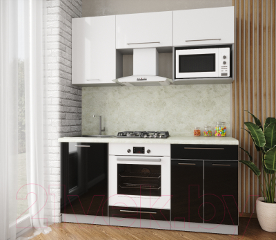Готовая кухня Интерлиния Мила Пластик 1.7