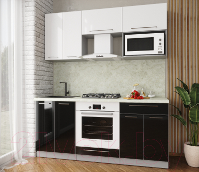 Готовая кухня Интерлиния Мила Пластик 1.8