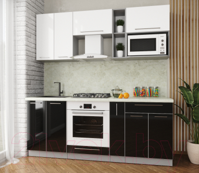 Готовая кухня Интерлиния Мила Пластик 2.0