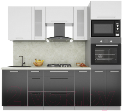 Готовая кухня Интерлиния Мила Пластик 2.3 - фото