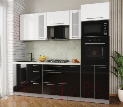 Готовая кухня Интерлиния Мила Пластик 2.3