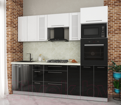 Готовая кухня Интерлиния Мила Пластик 2.4