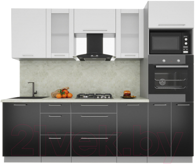 Готовая кухня Интерлиния Мила Пластик 2.5 - фото