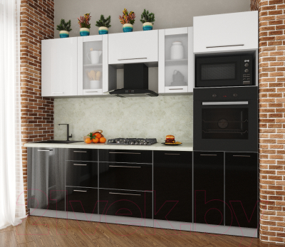 Готовая кухня Интерлиния Мила Пластик 2.5