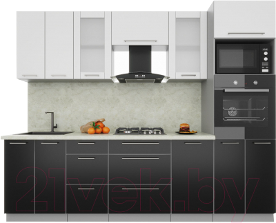 Готовая кухня Интерлиния Мила Пластик 2.6 - фото