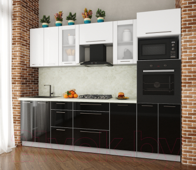 Готовая кухня Интерлиния Мила Пластик 2.6