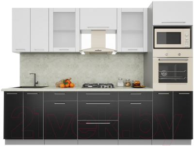 Готовая кухня Интерлиния Мила Пластик 2.8 - фото