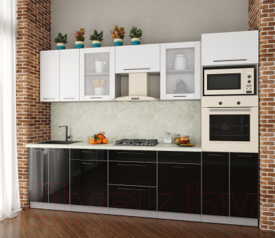 Готовая кухня Интерлиния Мила Пластик 2.8