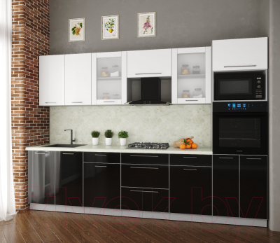 Готовая кухня Интерлиния Мила Пластик 3.0