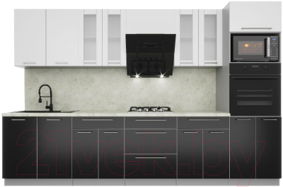 Готовая кухня Интерлиния Мила Пластик 3.2 - фото