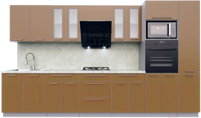 Готовая кухня Интерлиния Мила Пластик 3.6 - фото