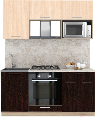 Готовая кухня Интерлиния Мила 1.7 ВТ - фото