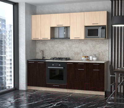 Готовая кухня Интерлиния Мила 2.2 ВТ