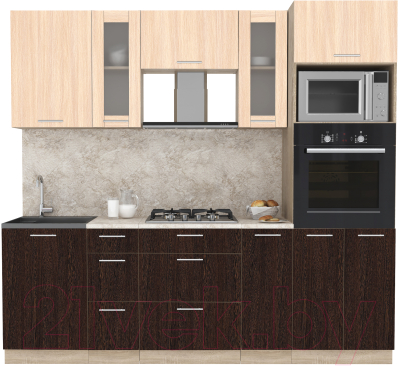 Готовая кухня Интерлиния Мила 2.3 ВТ - фото