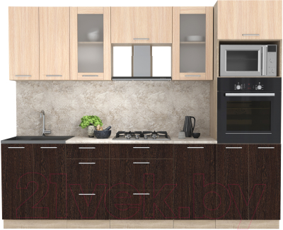 Готовая кухня Интерлиния Мила 2.6 ВТ - фото