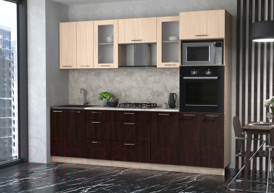 Готовая кухня Интерлиния Мила 2.6 ВТ