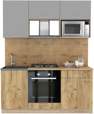 Готовая кухня Интерлиния Мила 1.7 ВТ - фото