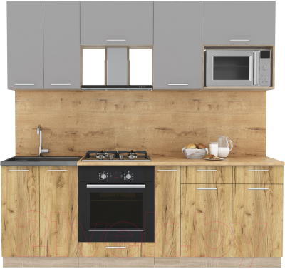 Готовая кухня Интерлиния Мила 2.2 ВТ - фото