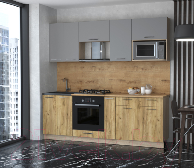 Готовая кухня Интерлиния Мила 2.2 ВТ