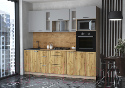 Готовая кухня Интерлиния Мила 2.4 ВТ