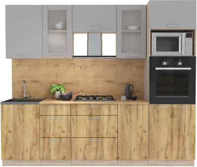 Готовая кухня Интерлиния Мила 2.5 ВТ - фото