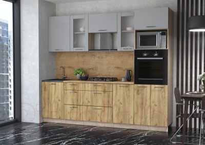 Готовая кухня Интерлиния Мила 2.5 ВТ