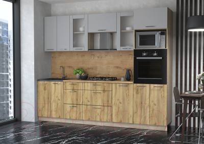 Готовая кухня Интерлиния Мила 2.6 ВТ