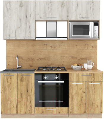 Готовая кухня Интерлиния Мила 1.8 ВТ - фото