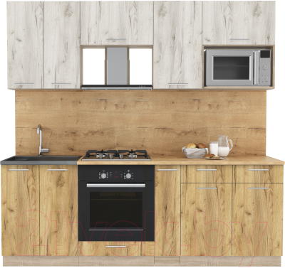 Готовая кухня Интерлиния Мила 2.2 ВТ - фото