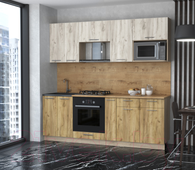 Готовая кухня Интерлиния Мила 2.2 ВТ