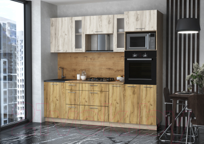 Готовая кухня Интерлиния Мила 2.3 ВТ