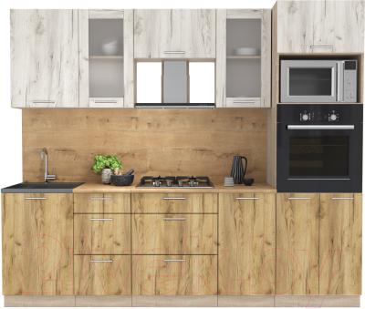 Готовая кухня Интерлиния Мила 2.5 ВТ - фото