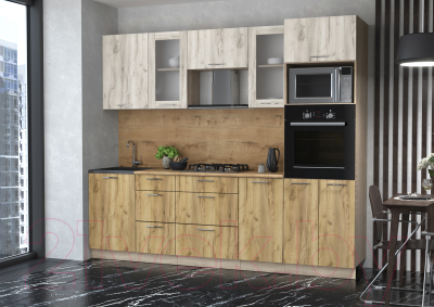 Готовая кухня Интерлиния Мила 2.5 ВТ