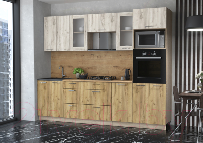 Готовая кухня Интерлиния Мила 2.6 ВТ