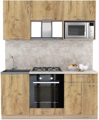 Готовая кухня Интерлиния Мила 1.7 ВТ - фото