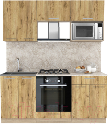 Готовая кухня Интерлиния Мила 1.8 ВТ - фото