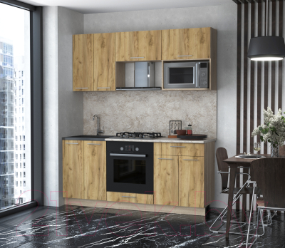 Готовая кухня Интерлиния Мила 1.8 ВТ