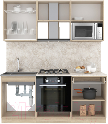 Готовая кухня Интерлиния Мила 1.8 ВТ