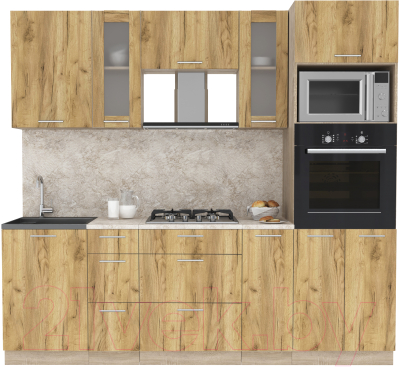 Готовая кухня Интерлиния Мила 2.3 ВТ - фото