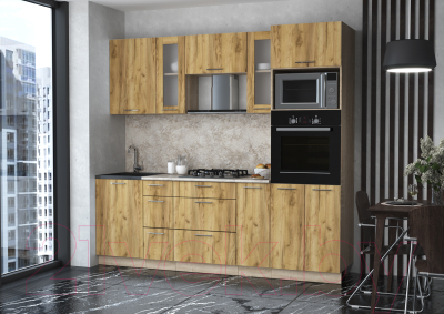 Готовая кухня Интерлиния Мила 2.3 ВТ