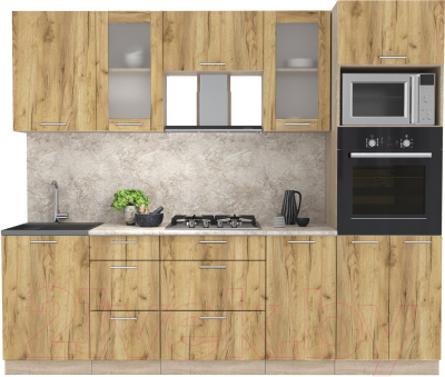 Готовая кухня Интерлиния Мила 2.5 ВТ - фото