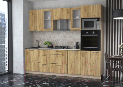 Готовая кухня Интерлиния Мила 2.5 ВТ