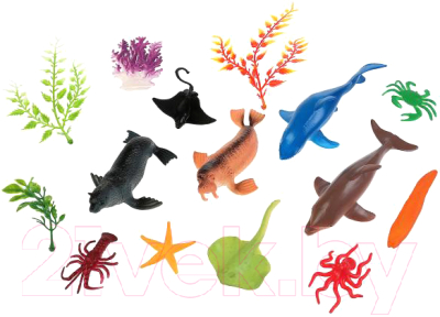 Набор фигурок игровых Играем вместе Подводный мир / B1084601-R - фото