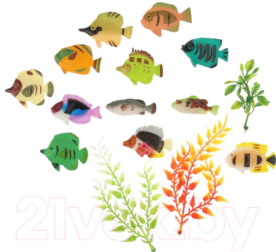 Набор фигурок игровых Играем вместе Рифовые рыбки / B1358418-R - фото