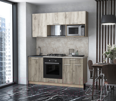 Готовая кухня Интерлиния Мила 1.7 ВТ