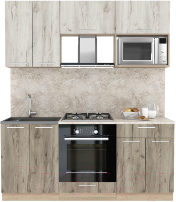 Готовая кухня Интерлиния Мила 1.8 ВТ - фото