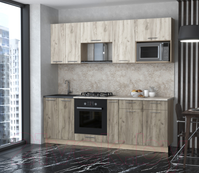 Готовая кухня Интерлиния Мила 2.2 ВТ