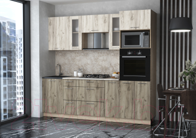 Готовая кухня Интерлиния Мила 2.3 ВТ