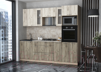 Готовая кухня Интерлиния Мила 2.4 ВТ