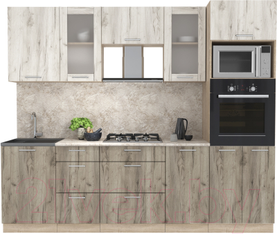 Готовая кухня Интерлиния Мила 2.5 ВТ - фото